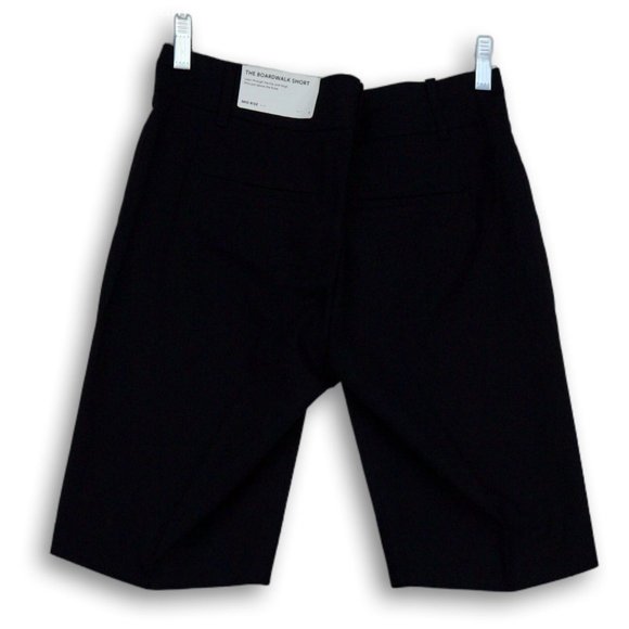 NWT ANN TAYLOR THE BOARDWALK SHORT MID RISE STRETCH BERMUDA SHORTS NAVY BLUE 2 - Picture 4 of 11